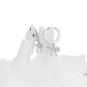 Editorial photograph of silver earrings; photography by PRAHANT STUDIO